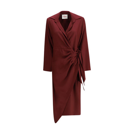 Como Dress in crêpe de chine