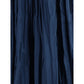 Crinkle-effect design pleated midi Skirt