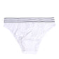 White Lace Slip Brief Logo Waistband Underwear