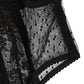 Black Floral Lace Sheer Mesh High Waist Underwear