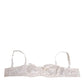 White Silk Satin Balconnet Lingerie Bra Underwear