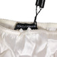 Ivory White Silk Satin Lace Trim Panty  Underwear