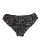 Black White Star Print Cotton Slip Panty Underwear