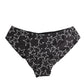 Black White Star Print Cotton Slip Panty Underwear