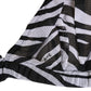 Black White Zebra Print Sheer Mesh Bralette Underwear