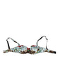 Multicolor Floral Semi Padded Balconette Underwear