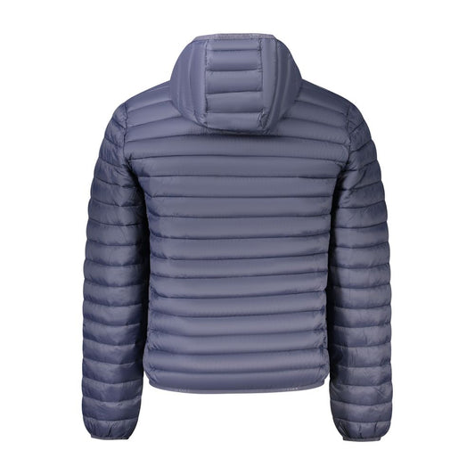 Blue Polyester Men's Jacket
