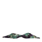 Purple Green Leaf Print Bandeau Swimwear Underwear