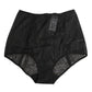 Black High Waist Mesh Sheer Shapewear Underwear