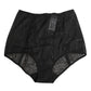 Black High Waist Mesh Sheer Shapewear Underwear