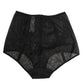 Black High Waist Mesh Sheer Shapewear Underwear