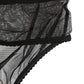Black Sheer Mesh Lace Bikini Briefs Underwear