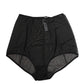Black High Waist Mesh Sheer Shapewear Underwear