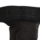 Black Sheer Nylon Logo Band Over-the-Knee Stocking Socks