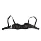Black Sheer Mesh Underwire Bra  Underwear