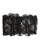 Black Floral Lace Bustier Bralette Top Underwear