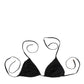 Black Embroidered Triangle Swimwear Underwear