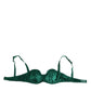 Green Satin Semi-Padded Underwire Musk Underwear