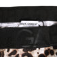 Leopard Print Black Waistband Cotton Underwear
