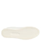 White Leather Rose Embroidery Low-Top  Shoes