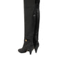 Black Leather Over-The-Knee DG Boots  Shoes