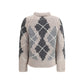 Wool argyle-patterned Cardigan