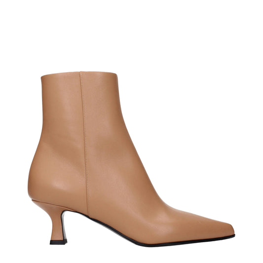 Brown Leather Ankle Boots