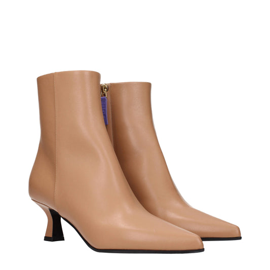 Brown Leather Ankle Boots