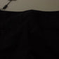 Black Stripes Mid Waist Trouser Pants