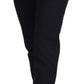 Black High Waist Skinny Trouser STAFF Pants