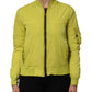 Yellow Polyamide Zipper Bomber Women’s Jacket