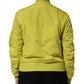 Yellow Polyamide Zipper Bomber Women’s Jacket
