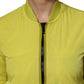 Yellow Polyamide Zipper Bomber Women’s Jacket