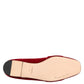 Red Velvet Crystal Buckle Loafers Flats Shoes