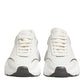 White Silver DAYMASTER Leather Sneakers Men Shoes