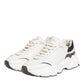White Silver DAYMASTER Leather Sneakers Men Shoes