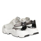 White Silver DAYMASTER Leather Sneakers Men Shoes