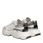 White Silver DAYMASTER Leather Men Sneakers Shoes