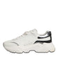 White Silver DAYMASTER Leather Men Sneakers Shoes