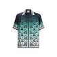 Gradient Monogram short sleeve silk Shirt