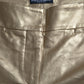 Gold High Waist Skinny Women Metallic Pants