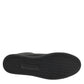 Black Leather Crystal Heart Low Top Sneakers  Shoes