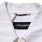 White Barcode Patch Utility Zip Jumpsuit Pants