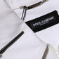 White Barcode Patch Utility Zip Jumpsuit Pants