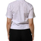 White Collared Short Sleeve Polo Shirt Top