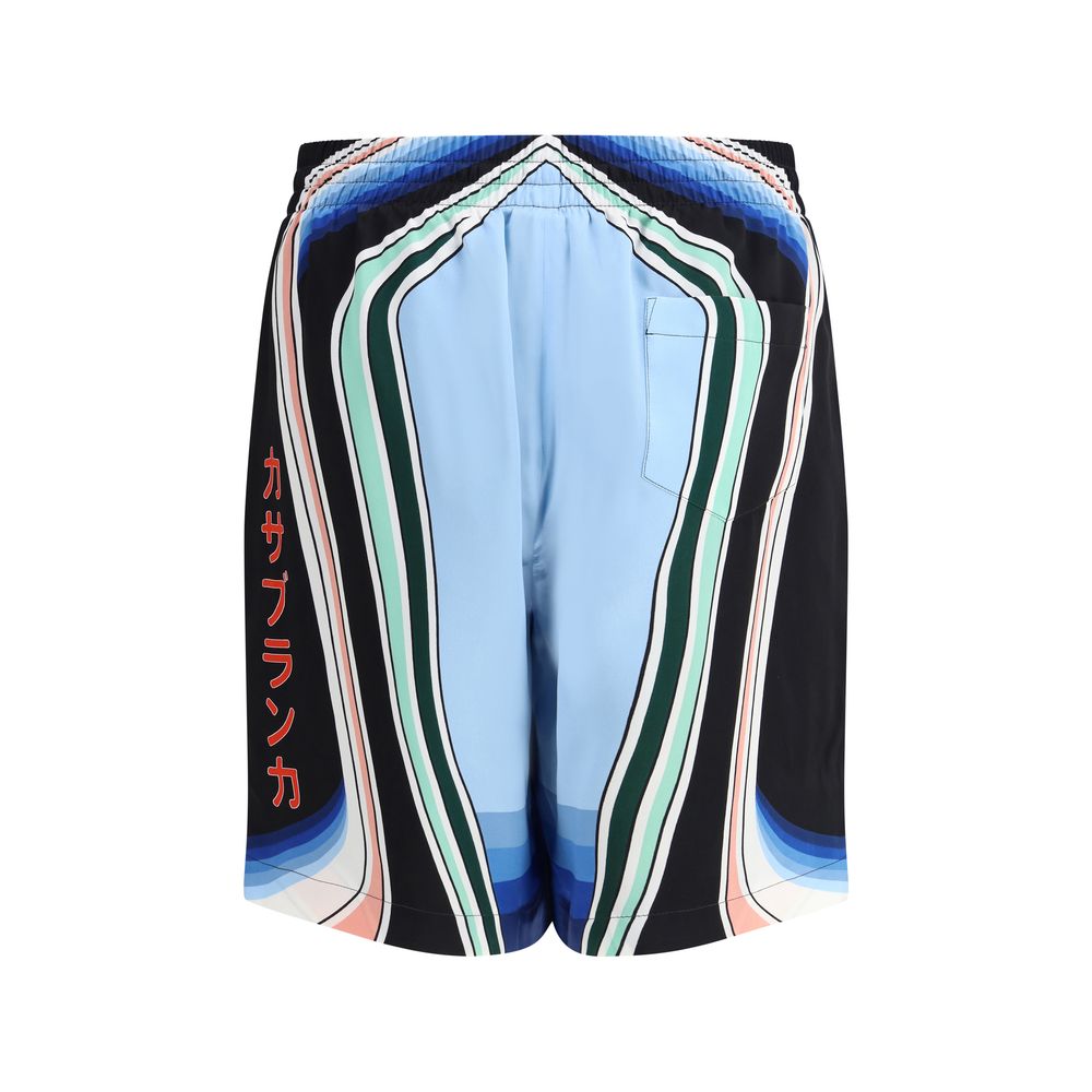 Graphic Mountain Shorts
