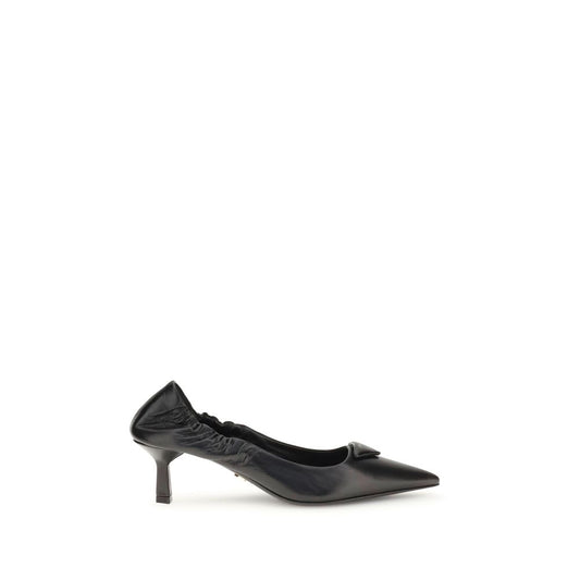 Leather logo Pumps
