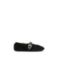Gancini-embellished Ballerinas