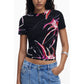 Black Viscose Women Top