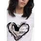 White Cotton Women T-Shirt